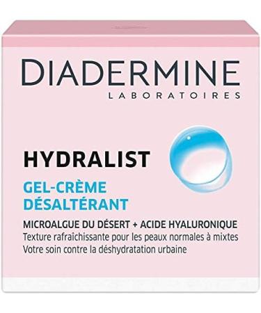 Diadermine - Hydralist - Face Cream Gel - Quenching Moisturizing and Refreshing with Hyaluronic Acid - 50 ml - Buy Online on GoSupps.com