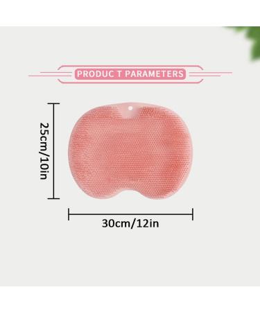 Shower Foot & Back Scrubber with Massage Pad | 2024 Non-Slip Cleaning Mat for Men & Women | Yellow Footrest with Suction Cups - Buy Online on GoSupps.com