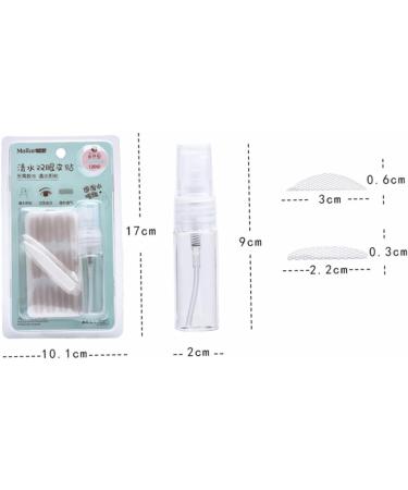Outanaya 1 Pack Women Double Eyelid Sticker Spray Bottles Empty Makeup Spray Bottle Double Eyelid Paster Mesh 9*2cm As Shown - Buy Online on GoSupps.com