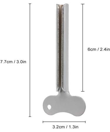 Ritioner Stainless Steel Toothpaste Squeezer Key Cream Tube Squeezing Cosmetic Oil Paint Squeezer Home Bathroom Supplies - Buy Online on GoSupps.com