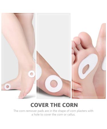 4 Pcs Self-Stick Corn Cushions - Adhesive Callus and Toe Protectors for Foot Care - White - Buy Online on GoSupps.com