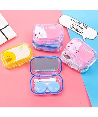 Miedeon Contact Lens Container Set | 4-Piece Portable Travel Case | Multicolored Screw Cap Lens Storage - Buy Online on GoSupps.com