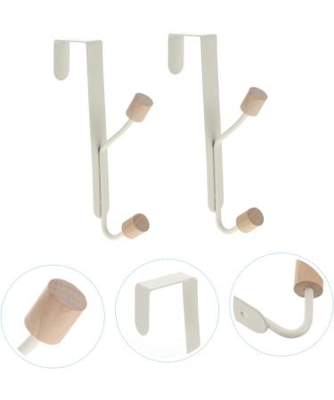 Beatifufu Storage Hooks 2pcs Coat Hook Behind Door Coat Hangers Creative Hook Back of Wrought Iron Hook Storage Wall Hanging - Buy Online on GoSupps.com