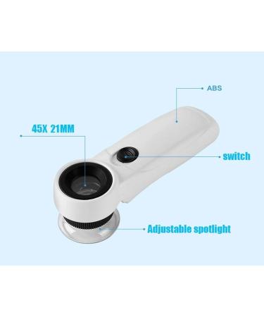 45 x LED Light Hand-held Magnifier is Suitable for Reading Books Newspapers maps and Multi-Purpose Made in China - Buy Online on GoSupps.com