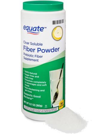 Equate Clear Soluble Fiber Powder Prebiotic Supplement (1 90 Servings) 12.7 Ounce (Pack of 1) 1 - Buy Online on GoSupps.com