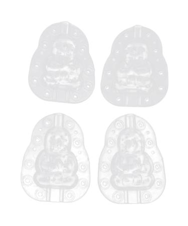 SUPVOX Vegetable Mold 4pcs Fruit Mold 3D Fruit Mousse Shaper Mold Adorable Forming Mold Strawberry Pumpkin