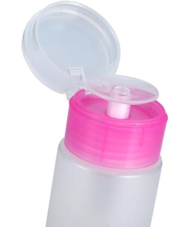 60ML Refillable Liquid Pump Bottle Transparent Empty Pump Dispenser Cosmetic Nail Polish Removal Press Pump Bottle for Nail Art Salon Beauty Salon(White) - Buy Online on GoSupps.com