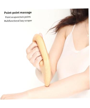 Buy Wooden Body Massage Tool - Lymphatic Drainage Gua Sha Paddle for Pain Relief | Handheld Scraping Massager for Full Body - Buy Online on GoSupps.com