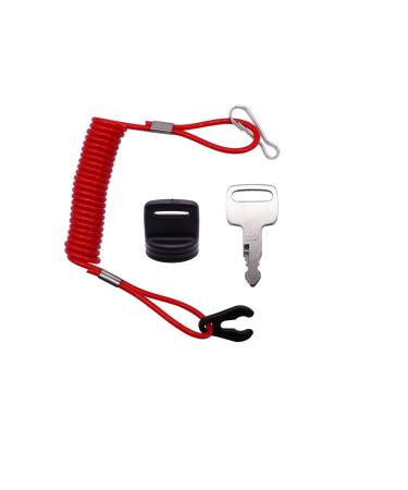 AIB2C Marine Stop Switch Lanyard & Key Cap Replacement for Yamaha Outboard Marine 682-82556-00-00 703-82577-00-00 90890-55879-00