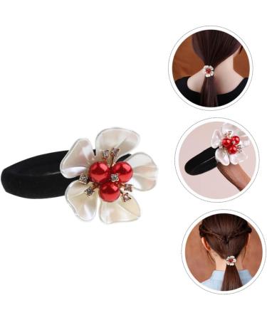 MERRYHAPY Hair Accessories Hair Rope Elastic Hair Bands Soft Hair Scrunchies Practical Hair Scrunchies Petal Hair Rope Multi- Elasticity Miss Synthetic Shell Flower Resin Ponytail - Buy Online on GoSupps.com