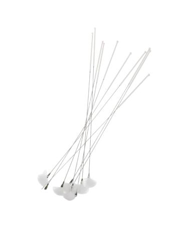 IWOWHERO 10pcs Professional Ear Cleaning Tool Silver Needle Goose Earwax Removal Tools Ergonomic Grip