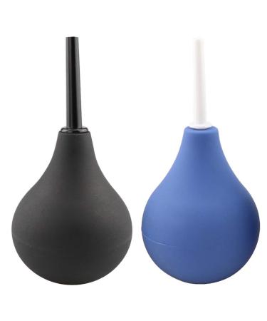 MILISTEN Ear Cleaner 2pcs Silicone Ear Washing Ear Cleaning Ear Syringe Bulb Ear Washing Squeeze Bulb for Home Indoor Inside Laboratory Tools- 224ml (Black) Limpiador De Oidos