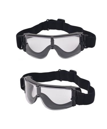 Airsoft Goggles Tactical Shooting Goggles Impact Resistance Anti UV Paintball Goggles Safety Glasses Military Goggles Clear Lens