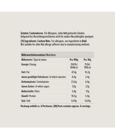Buy Amazon Cashew Nuts Natural 200g (Pack of 5) - Premium Quality for International Shipping - Buy Online on GoSupps.com