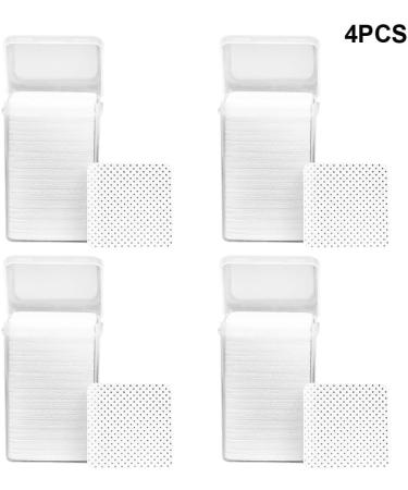Dajidafu 4set Non-woven Lint Free Nail Wipes for Ultimate Nail Cleaning Solution Absorbency Wide Range Of Uses Cotton white - Buy Online on GoSupps.com