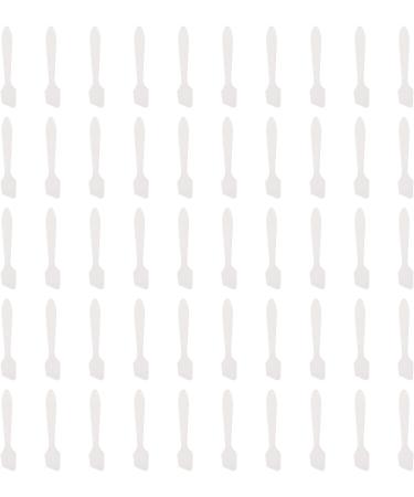 Spatules de Couverture Blanches 50 Pcs Massage Lavable Cosm tique Cuill re Spatule M lange chantillonnage R utilisable Polyvalent Mini Applicateur Cosm tique Cuill re pour Cr me - Buy Online on GoSupps.com