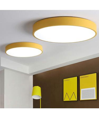 Puchika 40cm Ultra Thin LED Ceiling Lamp - Stylish Office & Children's Room Lighting | Energy Class F | Black 24W - Buy Online on GoSupps.com