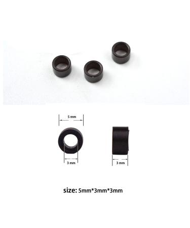 1000 Pcs Silicone Lined Micro Rings Links Beads for Hair Extensions Tool - Black, Dark Brown, Brown, Dark Blonde, Blonde - Buy Online on GoSupps.com