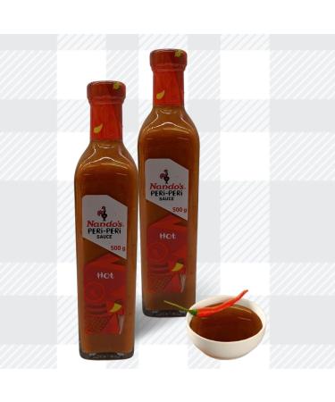 AETN Creations Nando's 2x500g Peri-Peri Hot Flavourful Sauce for Marinating Add a Spicy and Tangy Twist to your Dishes with AETN Fridge Magnet - Buy Online on GoSupps.com