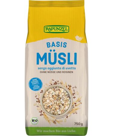 Rapunzel Rapunzel Organic Basic Muesli (6 x 750 g)