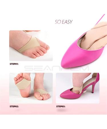 Buy Anti-Grinding Forefoot Pillow & Silicone Toe Pad for Ballet Dance | Pain Relief Sock Inserts - Small Beige - Buy Online on GoSupps.com