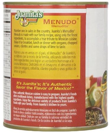 Juanita's Menudo 177-Ounce (29.5 oz each) Pack of 6 - Authentic Mexican Hominy and Tripe Soup - Buy Online on GoSupps.com