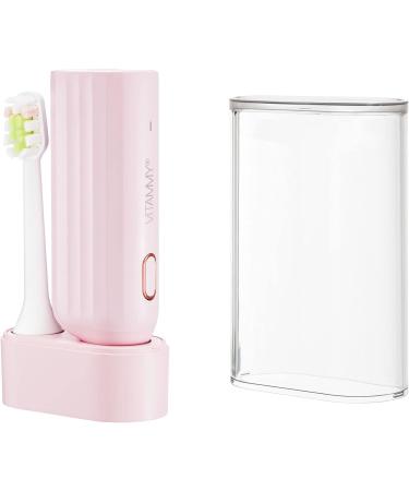 VITAMMY VIVO Sonic Toothbrush with Case (Pink) - 72 000 Movements 3 Brushes Ideal for Travel - Buy Online on GoSupps.com