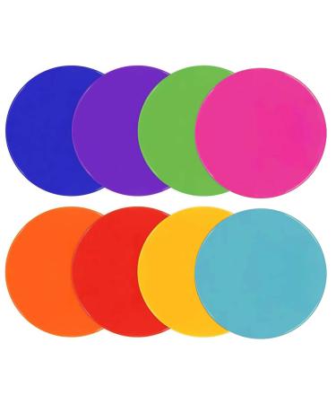 UQXY Spot Markers 10 Inch Non Slip Rubber Agility Markers Flat Field Cones Floor Dots for Soccer Basketball Sports Speed Agility Training and Drills 16