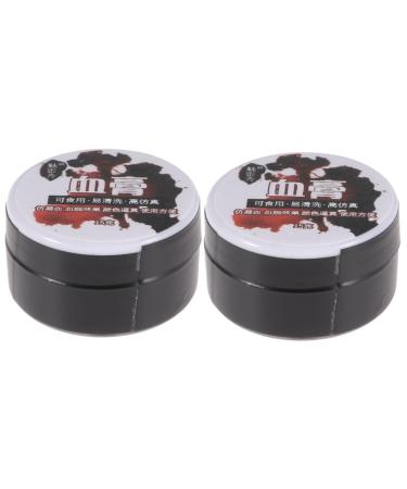 FRCOLOR 2 Boxes Horror Blood Plasma Fake Blood for Eyes Blood Gel Halloween Blood Makeup Vampire Blood Halloween Coagulated Blood Horror Fake Blood Halloween Makeup Cosmetic Bag Liquid