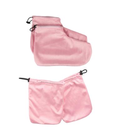 Buy Lurrose Pink Paraffin Wax Gloves & Shoes - Spa Hand & Foot Covers for Wax Treatments | International Shipping Available - Buy Online on GoSupps.com