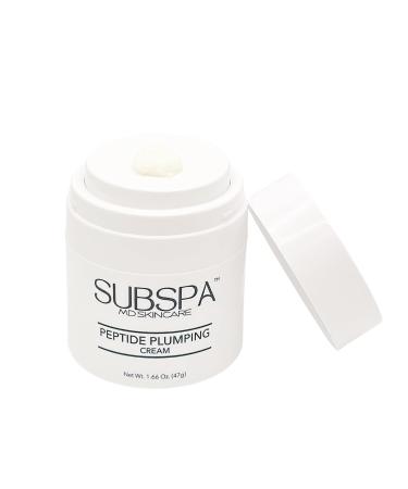 SubSpa MD Peptide Plumping Cream Doctor-Developed Anti-Aging Moisturizer with Peptides Hyaluronic Acid & Resveratrol Hydrates Firms & Smooths Fine Lines 1.66 oz