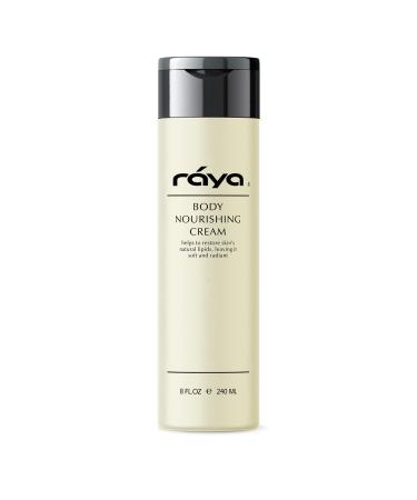 Raya Body Nourishing Cream 8 oz (S-112) | Rich and Silky Body Moisturizer | Softening and Nourishing | Made with Fine Oils Butters and Vitamins