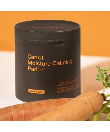  Mediheal Mediheal Carrot Moisturizing & Soothing Pads 60 Count 250ml Carrot Extract Facial Moisturizing & Soothing Pads for Sensitive Skin - Buy Online on GoSupps.com