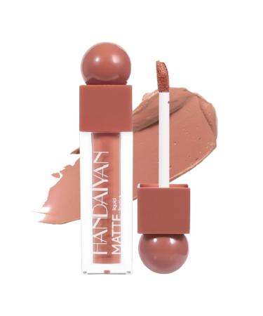 Nude Matte Liquid Lipstick Waterproof Long Lasting Nude Brown Red Lip Stains Lip Gloss Natural Lip Glazes Crayon Lip Stain Lip Makeup(C1)