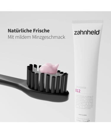 Zahnheld B12 Toothpaste (2x75ml) - Vegan Fluoride-Free with Turmeric & Coconut Oil | Natural Cosmetics - Buy Online on GoSupps.com
