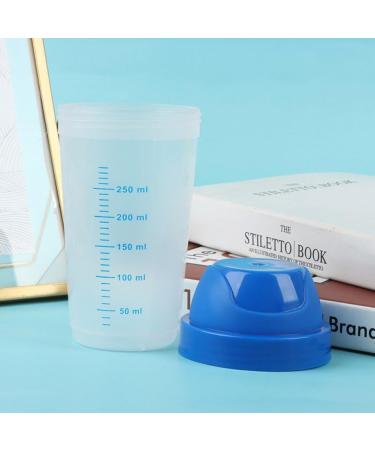 2pc Transparent Shaker Bottle Milkshake Protein Powder Mixing Bottle Shake Cup Practical Water Bottle Drinkware 300ml - Buy Online on GoSupps.com
