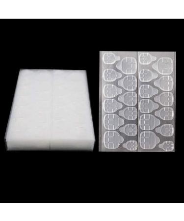 FOMIYES 40 Sheets Nail Jelly Glue Nail Double-sided Glue Nail Tip Fixing Stickers Fake Nail Sticky Glue Nail Glue Stickers Nail Art Supplies Nails Silica Gel Invisible Adhesive - Buy Online on GoSupps.com