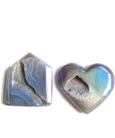 Balance Natural Aura Hole Crystal Obelisk Agate Geode Rough Rockstone Hand Carved Figurine Specimen Gemstone Home Lucky Stone Raw Stones and Minerals Home Goods - Buy Online on GoSupps.com