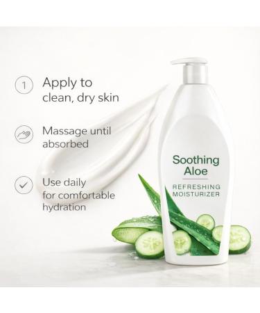 Aloe Vera Hand and Body Lotion for Dry Skin Daily Moisturizing Lotion with Smooth Texture Lightweight Feel Large 21 oz Bottle - Buy Online on GoSupps.com