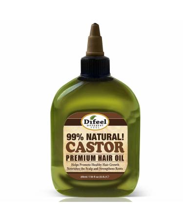 Difeel Premium 99% Natural Castor Hair Oil 7.1 Ounce - Natural Castor Oil for Hair Growth
