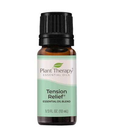 Plant Therapy Tension Relief Essential Oil Blend 10 mL (1/3 oz) 100% Pure, Undiluted, Therapeutic Grade Tension Relief 0.34 Fl Oz (Pack of 1)