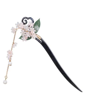 minkissy Tassel Hairpin Flower Hair Chopsticks Hair Toppers for Women Decorative Hairpin Chinese Hair Accessories for Girls Hair Stick for Hair The Flowers Bride Metal Hair Piece