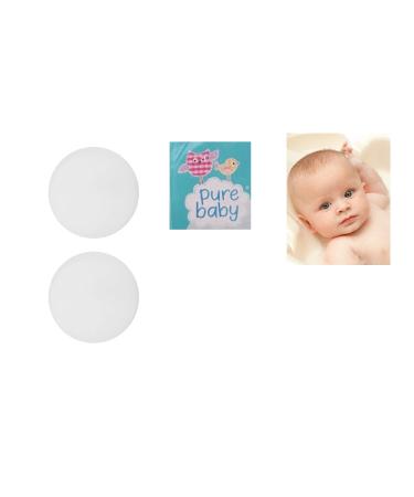 2 Baby Bath Sponges Body Soft and Gentle on Newborn and Older Babies - Perfect for Sensitive Skin