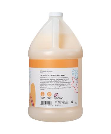 Ginger Lily Farms Botanicals Nourishing Body Wash Coco Mango 1 Gallon Refill - Vegan & Cruelty-Free Coconut Mango Scent - 128 fl oz - Buy Online on GoSupps.com
