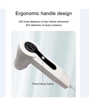 Skin Follicle Detector LCD Screen Digital Skin Diagnosis Scanner System Hair Analyzer 50X 200X Skin Hair Detector Moisture Tester for Home Salon Use - Buy Online on GoSupps.com