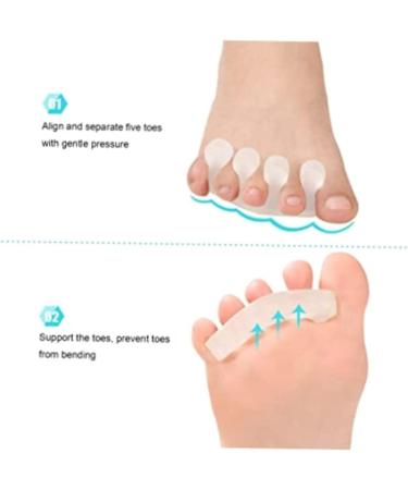 Gel Toe Correctors & Spacers for Fingers Straightening, Bunion Pain Relief & Forefoot Pads - Buy Online on GoSupps.com