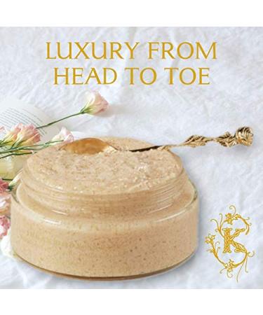 Shelley Kyle Tiramani Sugar Body Scrub - Gentle Exfoliator with Shea Butter for Softer Radiant Skin - 300ml - International Shipping Available - Buy Online on GoSupps.com