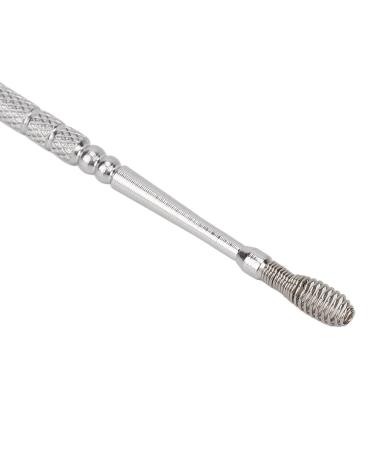 Earwax Curette Remover | Double Head Glossy Ear Spoon for Itching Relief at Home - Silver - Buy Online on GoSupps.com