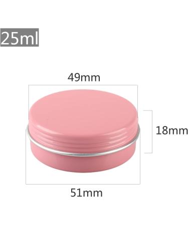 Zeoabsy 10-Piece Pink Aluminum Screw Boxes | 25ml Cream Cans & 5ml Tin Cans for Cosmetics Candles Ointments | Includes 5 Spoons & 1 Label - Buy Online on GoSupps.com