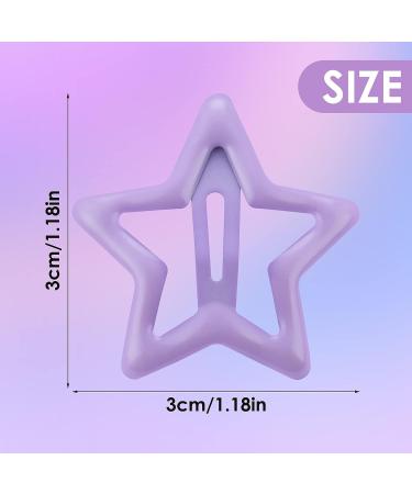 30 Pcs Star Hair Clips: Colorful No Slip Barrettes for Women, Teens, Girls - Buy Online on GoSupps.com